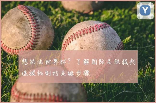 想执法世界杯？了解国际足联裁判选拔机制的关键步骤